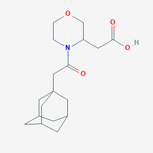 molecular formula C18H27NO4 B4534848 [4-(1-adamantylacetyl)morpholin-3-yl]acetic acid 