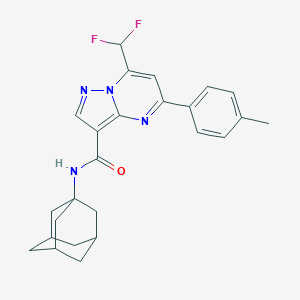 N-(1-adamantyl)-7-(difluoromethyl)-5-(4-methylphenyl)pyrazolo[1,5-a]pyrimidine-3-carboxamide