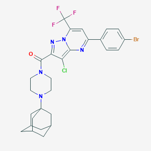 2-{[4-(1-Adamantyl)-1-piperazinyl]carbonyl}-5-(4-bromophenyl)-3-chloro-7-(trifluoromethyl)pyrazolo[1,5-a]pyrimidine