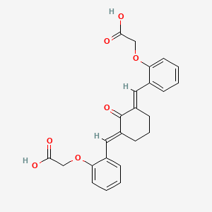 molecular formula C24H22O7 B4535055 2,2'-[(2-oxo-1,3-cyclohexanediylidene)bis(methylylidene-2,1-phenyleneoxy)]diacetic acid 