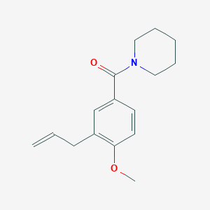 molecular formula C16H21NO2 B4535073 1-(3-allyl-4-methoxybenzoyl)piperidine 