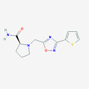 1-{[3-(2-thienyl)-1,2,4-oxadiazol-5-yl]methyl}-L-prolinamide