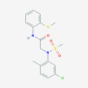 N~2~-(5-chloro-2-methylphenyl)-N~2~-(methylsulfonyl)-N~1~-[2-(methylthio)phenyl]glycinamide