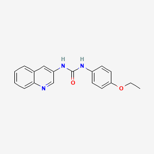 molecular formula C18H17N3O2 B4535126 N-(4-ethoxyphenyl)-N'-3-quinolinylurea 