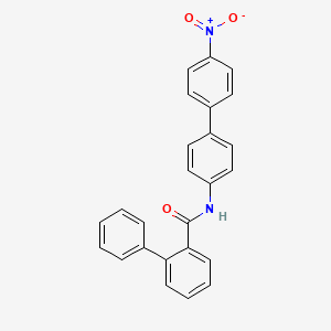 molecular formula C25H18N2O3 B4535154 N-(4'-nitro-4-biphenylyl)-2-biphenylcarboxamide 