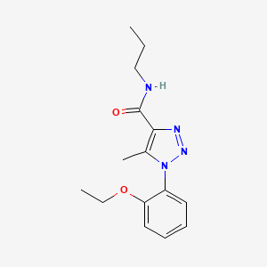 molecular formula C15H20N4O2 B4535173 1-(2-ethoxyphenyl)-5-methyl-N-propyl-1H-1,2,3-triazole-4-carboxamide 