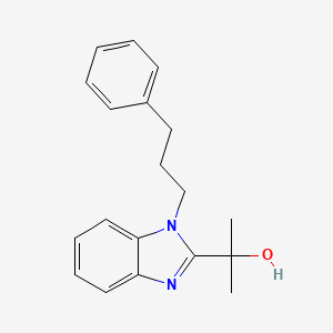 molecular formula C19H22N2O B4535272 2-[1-(3-phenylpropyl)-1H-benzimidazol-2-yl]-2-propanol 