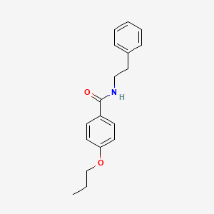 molecular formula C18H21NO2 B4535313 N-(2-phenylethyl)-4-propoxybenzamide 