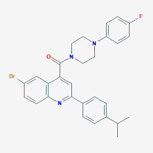 6-Bromo-4-{[4-(4-fluorophenyl)-1-piperazinyl]carbonyl}-2-(4-isopropylphenyl)quinoline