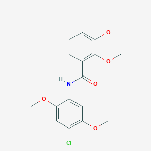 molecular formula C17H18ClNO5 B4535350 N-(4-chloro-2,5-dimethoxyphenyl)-2,3-dimethoxybenzamide 