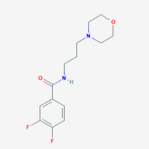 molecular formula C14H18F2N2O2 B4535356 3,4-difluoro-N-[3-(4-morpholinyl)propyl]benzamide 