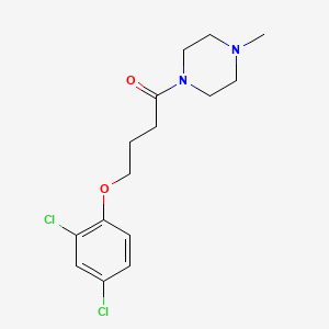 molecular formula C15H20Cl2N2O2 B4535370 1-[4-(2,4-dichlorophenoxy)butanoyl]-4-methylpiperazine 