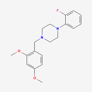 molecular formula C19H23FN2O2 B4535393 1-(2,4-dimethoxybenzyl)-4-(2-fluorophenyl)piperazine 