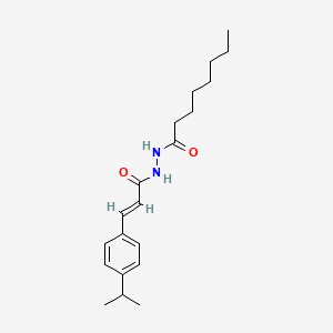 molecular formula C20H30N2O2 B4535433 3-(4-isopropylphenyl)-N'-octanoylacrylohydrazide 