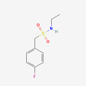 molecular formula C9H12FNO2S B4535452 N-ethyl-1-(4-fluorophenyl)methanesulfonamide 