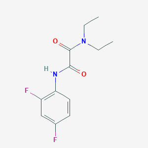 molecular formula C12H14F2N2O2 B4535504 N'-(2,4-difluorophenyl)-N,N-diethylethanediamide 