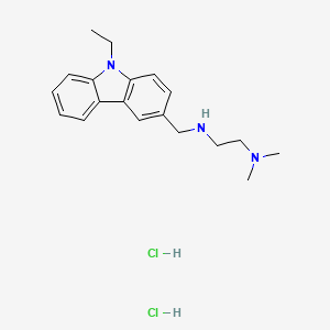 molecular formula C19H27Cl2N3 B4535510 N'-[(9-ethyl-9H-carbazol-3-yl)methyl]-N,N-dimethylethane-1,2-diamine dihydrochloride 