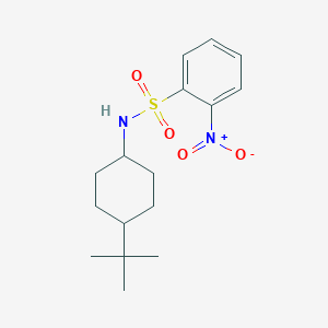 molecular formula C16H24N2O4S B4535512 N-(4-tert-butylcyclohexyl)-2-nitrobenzenesulfonamide 