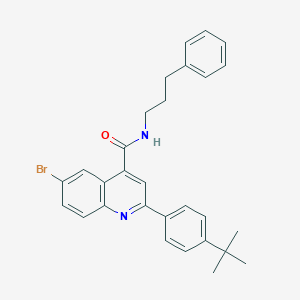 6-bromo-2-(4-tert-butylphenyl)-N-(3-phenylpropyl)quinoline-4-carboxamide