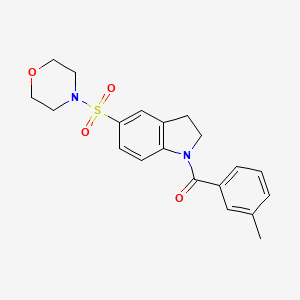 molecular formula C20H22N2O4S B4535757 1-(3-methylbenzoyl)-5-(4-morpholinylsulfonyl)indoline 