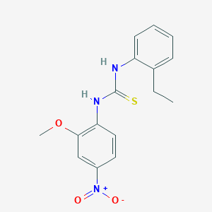 molecular formula C16H17N3O3S B4535768 N-(2-ethylphenyl)-N'-(2-methoxy-4-nitrophenyl)thiourea 