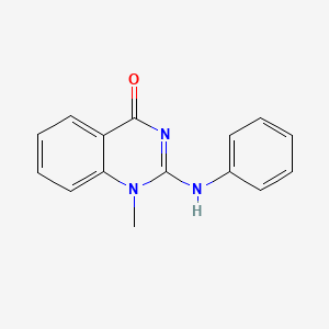 molecular formula C15H13N3O B4535809 2-anilino-1-methyl-4(1H)-quinazolinone 