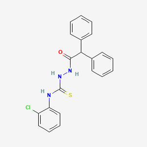 molecular formula C21H18ClN3OS B4535905 N-(2-chlorophenyl)-2-(diphenylacetyl)hydrazinecarbothioamide 