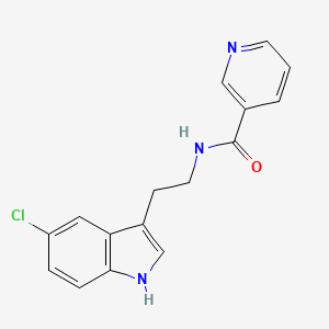 molecular formula C16H14ClN3O B4535934 N-[2-(5-chloro-1H-indol-3-yl)ethyl]nicotinamide 