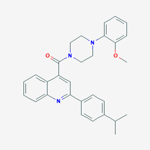 2-(4-Isopropylphenyl)-4-{[4-(2-methoxyphenyl)-1-piperazinyl]carbonyl}quinoline