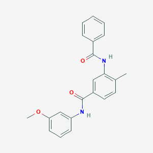 molecular formula C22H20N2O3 B4535977 3-(benzoylamino)-N-(3-methoxyphenyl)-4-methylbenzamide 