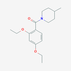molecular formula C17H25NO3 B4536016 1-(2,4-diethoxybenzoyl)-4-methylpiperidine 