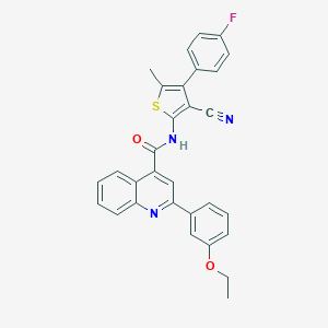 N-[3-cyano-4-(4-fluorophenyl)-5-methylthiophen-2-yl]-2-(3-ethoxyphenyl)quinoline-4-carboxamide