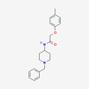 molecular formula C21H26N2O2 B4536036 N-(1-benzyl-4-piperidinyl)-2-(4-methylphenoxy)acetamide 