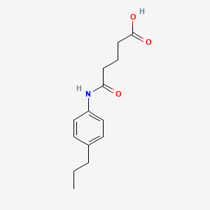 molecular formula C14H19NO3 B4536039 5-oxo-5-[(4-propylphenyl)amino]pentanoic acid 