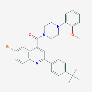 6-Bromo-2-(4-tert-butylphenyl)-4-{[4-(2-methoxyphenyl)-1-piperazinyl]carbonyl}quinoline
