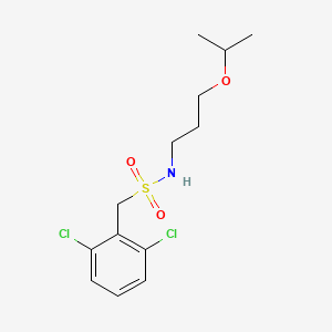 molecular formula C13H19Cl2NO3S B4536095 1-(2,6-dichlorophenyl)-N-(3-isopropoxypropyl)methanesulfonamide 