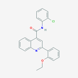 molecular formula C24H19ClN2O2 B4536108 N-(2-chlorophenyl)-2-(2-ethoxyphenyl)-4-quinolinecarboxamide 
