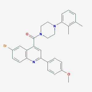 6-Bromo-4-{[4-(2,3-dimethylphenyl)-1-piperazinyl]carbonyl}-2-(4-methoxyphenyl)quinoline