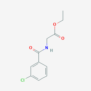 molecular formula C11H12ClNO3 B4536197 ethyl N-(3-chlorobenzoyl)glycinate CAS No. 66824-95-1