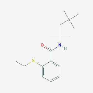 molecular formula C17H27NOS B4536231 2-(ethylthio)-N-(1,1,3,3-tetramethylbutyl)benzamide 