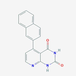 molecular formula C17H11N3O2 B4536245 5-(2-naphthyl)pyrido[2,3-d]pyrimidine-2,4(1H,3H)-dione 