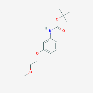 molecular formula C15H23NO4 B4536260 tert-butyl [3-(2-ethoxyethoxy)phenyl]carbamate 