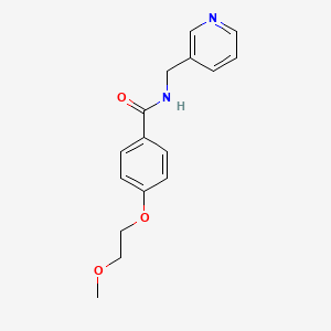 molecular formula C16H18N2O3 B4536305 4-(2-methoxyethoxy)-N-(3-pyridinylmethyl)benzamide 