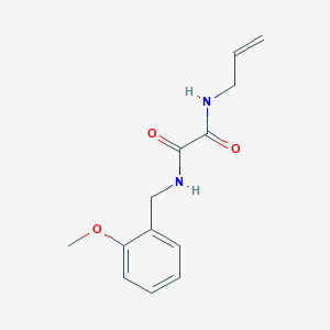 molecular formula C13H16N2O3 B4536319 N-allyl-N'-(2-methoxybenzyl)ethanediamide 