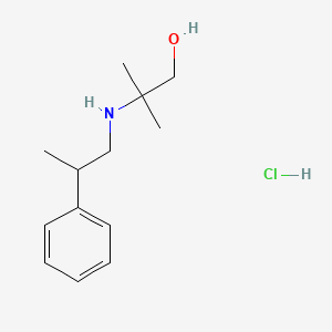 molecular formula C13H22ClNO B4536365 2-methyl-2-[(2-phenylpropyl)amino]propan-1-ol hydrochloride 