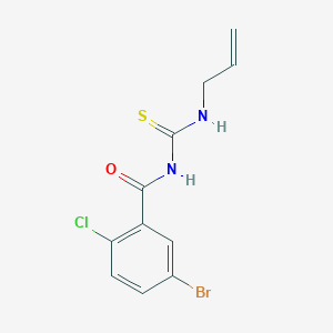 molecular formula C11H10BrClN2OS B4536458 N-[(allylamino)carbonothioyl]-5-bromo-2-chlorobenzamide 