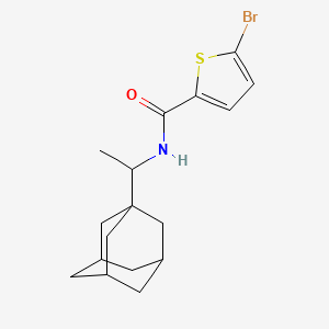 molecular formula C17H22BrNOS B4536612 N-[1-(1-adamantyl)ethyl]-5-bromo-2-thiophenecarboxamide 