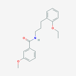molecular formula C19H23NO3 B4536617 N-[3-(2-ethoxyphenyl)propyl]-3-methoxybenzamide 