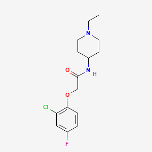 molecular formula C15H20ClFN2O2 B4536622 2-(2-chloro-4-fluorophenoxy)-N-(1-ethyl-4-piperidinyl)acetamide 