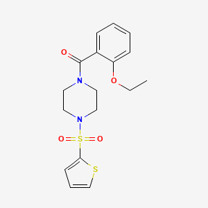 molecular formula C17H20N2O4S2 B4536676 1-(2-ethoxybenzoyl)-4-(2-thienylsulfonyl)piperazine 